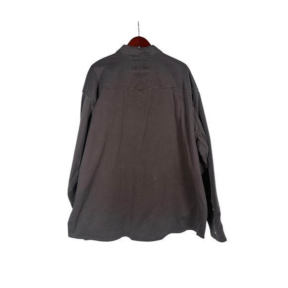 Poncho Outdoors Shirt Mens 3XL Black The Matamoros LS Pearl Snaps Denim Rodeo - Picture 3 of 7